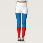 Patriotic Russian Pan Slavic flagga Leggings<br><div class="desc">Patriotic Russian Pan Slavic flagga Russian flagga består av tre vågrät rand med samma bredd. Röda,  blå och vita betraktas som traditionellt Pan-Slavic-färg och ett stort antal stater antog dem på 1800-talet eftersom Ryssland vid den tidpunkten var den enda slaviska staten oberoende. #russia #russian #slavic #patriotic</div>
