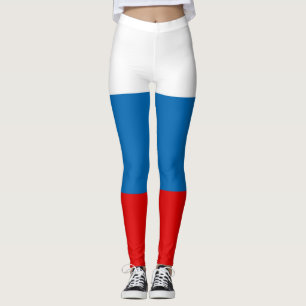 Patriotic Russian Pan Slavic flagga Leggings