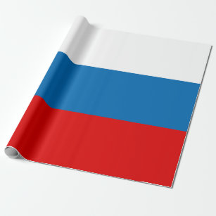Patriotic Russian Pan Slavic flagga Presentpapper