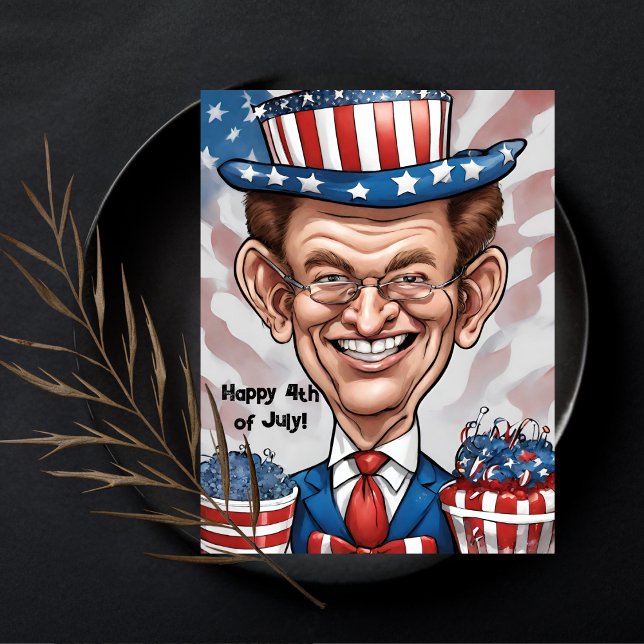 Patriotic Salute Helg Vykort (Skapare uppladdad)