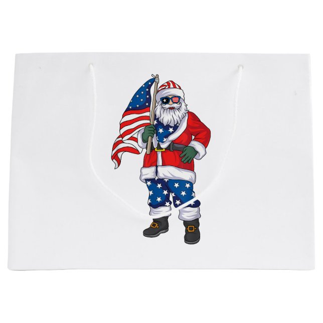 Patriotic Santa American jul 4:e juli San (Framsidan)