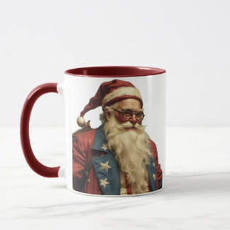 Patriotic Santa Clause Mugg