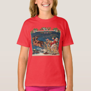Patriotic Santa - Kids T Shirt