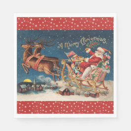 Patriotic Santa Pappersservett