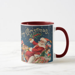 Patriotic Santa Small God jul Mugg