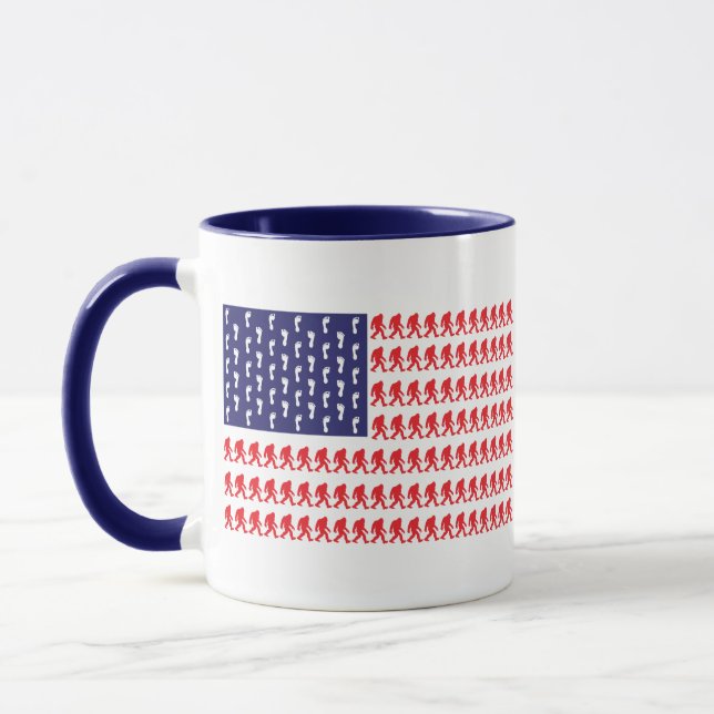 Patriotic Sasquatch Mugg (Vänster)