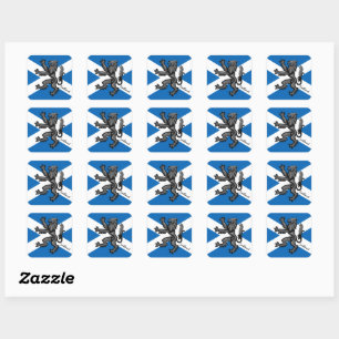 Patriotic Scotland & Scottish flagga, Rampant Fyrkantigt Klistermärke