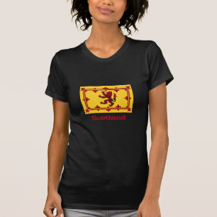 Patriotic Scottish Flagga & Rampant Lejon, Skottla T Shirt
