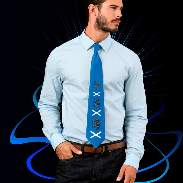 Patriotic Scottish Flagga Tie, Rampant, Skottland Slips (Skapare uppladdad)