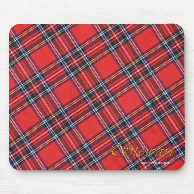 Patriotic Scottish Royal Klan Stewart Play Tartan Musmatta (Framsidan)