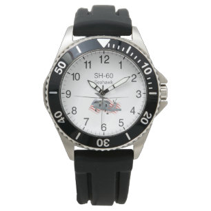 Patriotic SH-60 Seahawk Military Helicopter Armbandsur