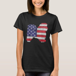 Patriotic Shih Tzu Kärlek American Flagga T Shirt