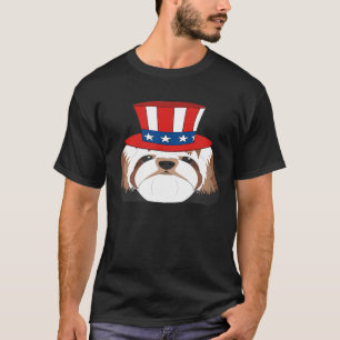 Patriotic Shih Tzu T Shirt