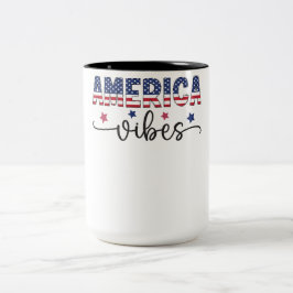 patriotic shirt america shirt 4th of july  Två-Tonad mugg