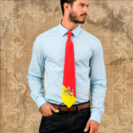 Patriotic Sicily Tie, Triskelion, Sicilianska flag Slips