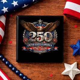 Patriotic Silver Semiquincentennial Emblem Knapp