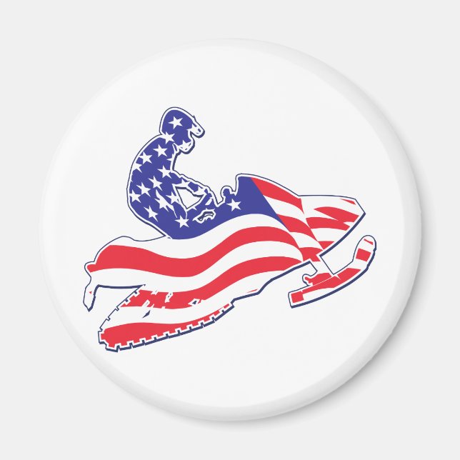 Patriotic-Sledder Magnet (Framsidan)