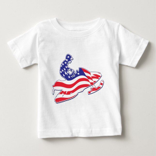 Patriotic-Sledder T Shirt (Framsida)