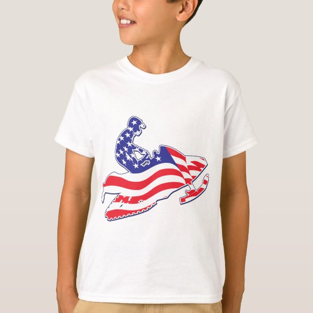 Patriotic-Sledder T Shirt (Framsida)
