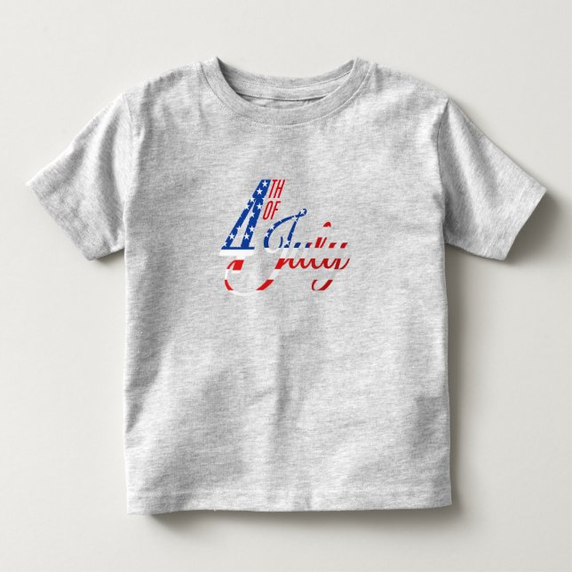 Patriotic Småbarn T-Shirt (Framsida)
