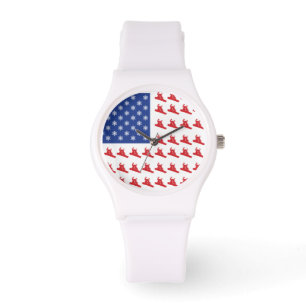 Patriotic Snowboarder Armbandsur