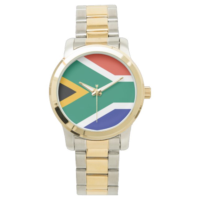 Patriotic South Afrika flagga Bokke Armbandsur (Framsida)