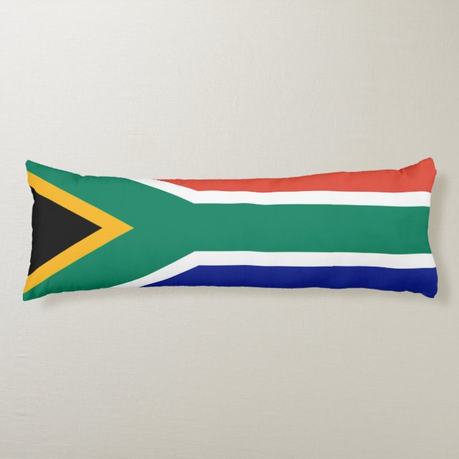 Patriotic South Afrika flagga Bokke Kroppskudde (Framsidan)