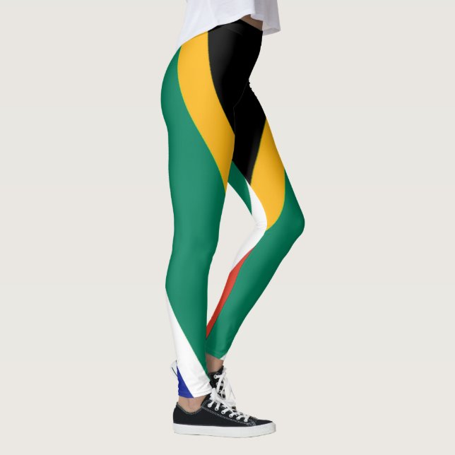Patriotic South Afrika flagga Bokke Leggings (Höger)