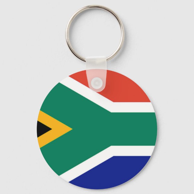 Patriotic South Afrika flagga Bokke Nyckelring (Framsida)