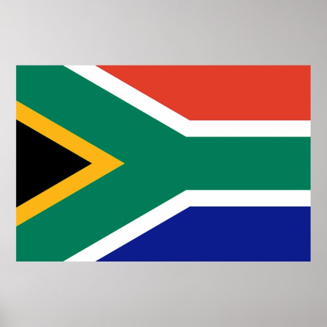 Patriotic South Afrika flagga Bokke Poster (Framsidan)