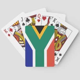 Patriotic South Afrika flagga Bokke Spelkort