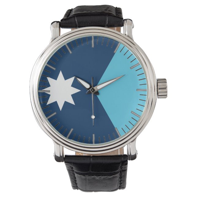 Patriotic, special watch with Flag of Minnesota Armbandsur (Framsida)