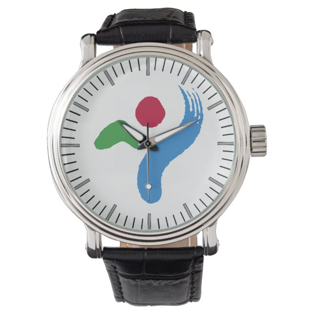 Patriotic, special watch with Flag of Seoul Armbandsur (Framsida)