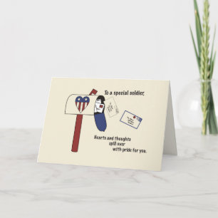Patriotic Spill med Pride Soldier Tack Kort