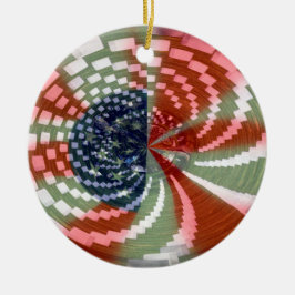 Patriotic Spin Round Ornament