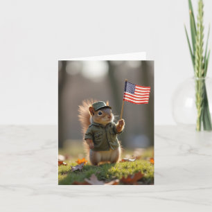 Patriotic Squirrel Kort