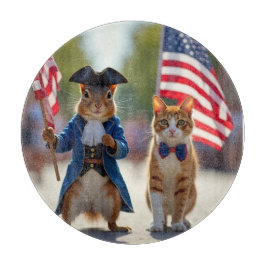 Patriotic Squirrel och Cat