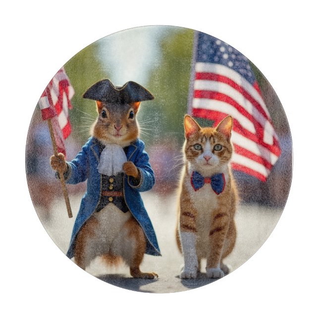 Patriotic Squirrel och Cat (Framsidan)