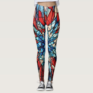 Patriotic Stached Glass Leggings