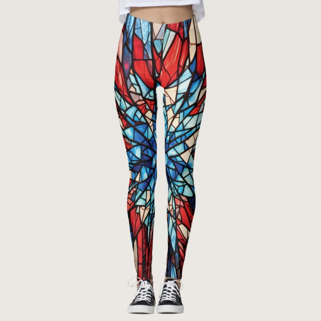 Patriotic Stached Glass Leggings (Framsida)