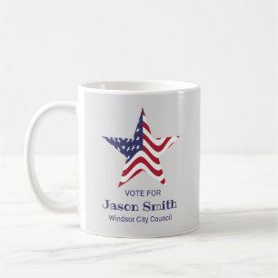 Patriotic Star Anpassningsbar Coffee Mugg American
