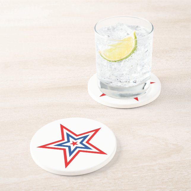 Patriotic Star Drink Underlägg (Sidan)