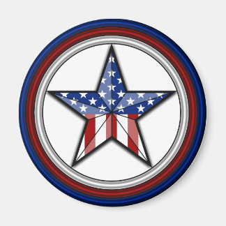 Patriotic Star Magnet