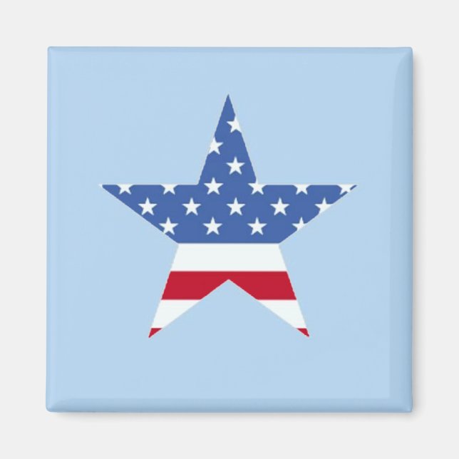 Patriotic Star Magnet (Framsidan)