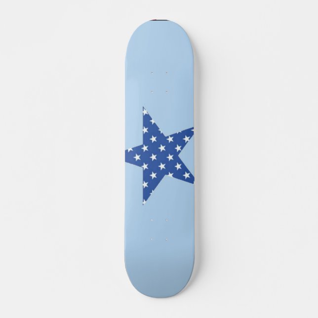 Patriotic Star Skateboard (Framsida)