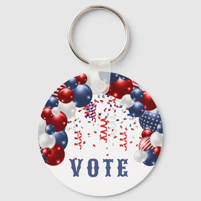 Patriotic Star Spangled Celebration Arch Nyckelring (Framsida)