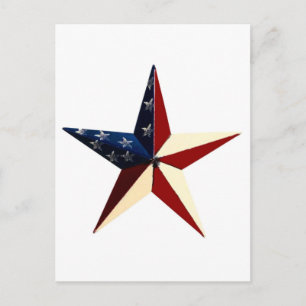 Patriotic Star Vykort