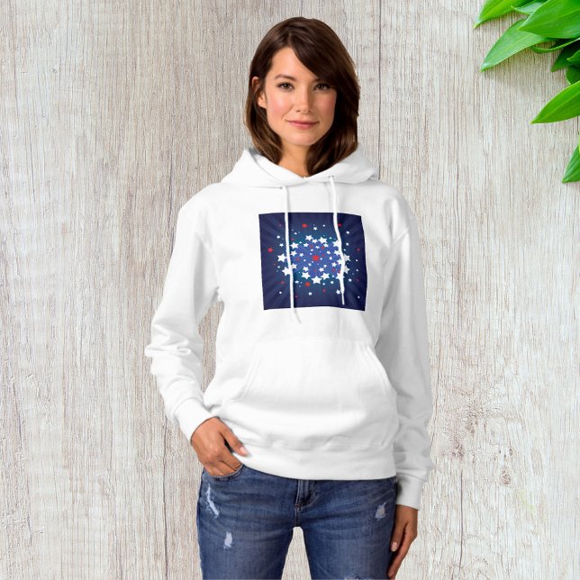 Patriotic Starburst Red White och Blue USA T Shirt (Skapare uppladdad)