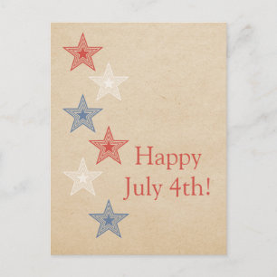 Patriotic Stars 4:e vykort