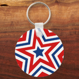Patriotic Stars Coola Nyckelring